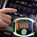Car Bluetooth FM Transmitter QC3.0 PD Fast Charge 6 RGB Backlit 2 USB Ports