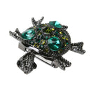 Retro Diamond-bordered Delicate Brooch Alloy Small Tortoise 30*35mm