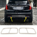 2Pcs Stainless Steel Chrome Exhaust Pipe Trim for Cadillac Xt5 Xt4 2016 201