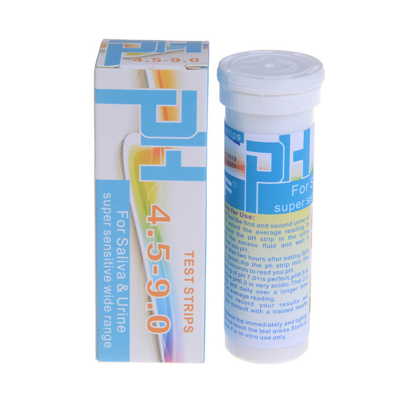 150 Strips bottled ph test paper range ph 4.5-9.0 for urine & saliva indicatME