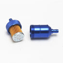 Blue 8mm Petrol Gas Fuel Filter Cleaner For Motorcycle Pit Dirt Bike ATV