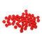 Pack of 50 Round Wood Dice Set Red Color Blank Wooden Dice Self DIY Pattern