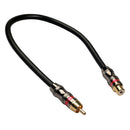 Male to Female RCA Audio Auxiliary Stereo Connector Cable (1ft)