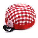 Plaid Grids Needle Sewing Pin Cushion Wrist Strap Tool Button Holder 60x30 mm OZ