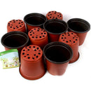 10 Pcs Mini Flower Pots Flowerpot Garden Unbreakable Plastic Nursery Pots