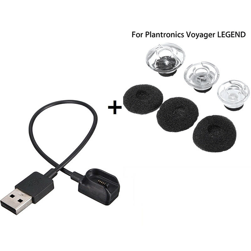 3 S/M/L Earbuds Tips Foam + USB Charger Bundle For Plantronics Voyager LEGEND  Z