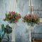 Macrame Plant Hangers Set Of 2 Indoor Wall Hanging Planter Basket Flower Po
