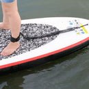 10.6Ft Ankle Leash Surfing Coiled Stand Up Paddle Board Black Tpu Paddle Bo