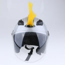 Motorcycle Adhesive Helmet Mohawk Hair Patches Skinhead Costumes Wig Yellow