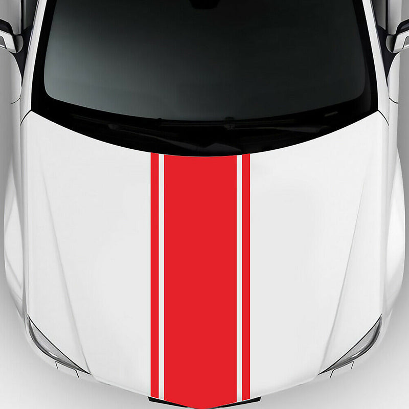 Racing Sports Stripe Car Styling Stickers Hood Bonnet Decals Auto Decoration