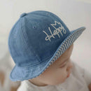 New Fisherman Cowboy Hat Infant Baby Caps Cartoon English Alphabet Sun Hat A