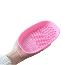Green Brush Cleaner Cosmetic Make Up Washing Brush Gel Cleaning Mat Foundat
