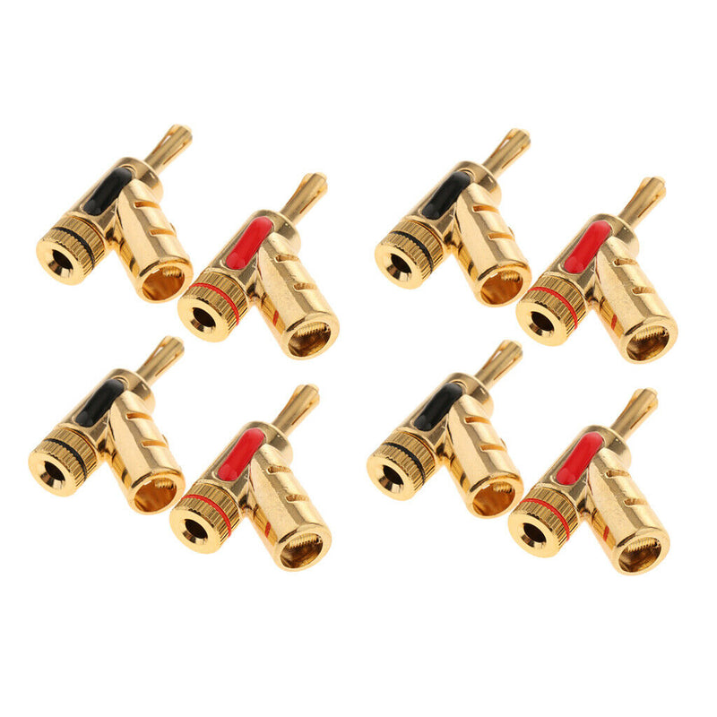 8 Pieces Of 4mm Banana Plugs
