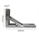 1X Stainless Steel Folding Shelf Bench Table Bracket Caravan Motorhome Yacht 8