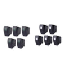 10 Pieces Car Boat 12V 20A Bar Rocker Toggle Switch with White & Green Light