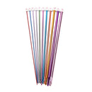 11Pcs 10.6" 2-8mm Colourful Aluminum AFGHAN TUNISIAN Crochet Hook Knit Needle FT