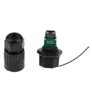IP67 RJ45 Waterproof Connector Sockets RJ45 Female Ethernet Jacks Black