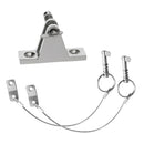 3x 316 Stainless Steel Quick Release Pin Lanyard With