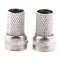 10Pcs Connector Satellite TV Aerial Screw Twist for RG6 coaxial Cable  Z