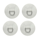 4pcs D- Patch PVC Round  Pad For Inflatable Raft Dinghy Surfboard WHITE