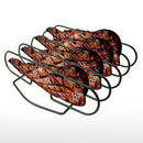 Rib Rack Iron Roasting Stand Roast Grill Steak Rack Grilling Non-stick