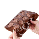 12 Cells Dinosaur Silicone Fondant Mould Cake Decorating Baking Tools Brown Y3P3