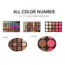 123 Colors Eyeshadow Palette Pro Eye Blush Highlight Matte Makeup Tools Kit