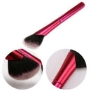 Small Oblique Head Blush Brush Loose Powder Rouge Brush Aluminum Tube Seaml