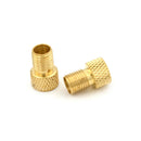 10PCS Mountain Bicycle Wheel Valve Adaptor Presta To Schrader Air Pump Tool ME