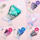 Girls kids mermaid tail crossbody bags coin purse wallet card holder storage JR