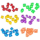 Red Ten Sided Gem Dice For RPG   Games Set of 10 Dice Die