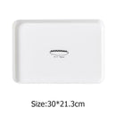 Plastic Dessert Tray Breakfast Bread Trays Nordic Style Snack Plate (Random