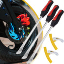 3pcs Car Motorcycle ATV Tyre Changing Spoons Tire Levers with 2 Rim Protectors