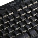 LED 3 Color Backlight/Crackle M-200 Multimedia Ergonomic USB Gaming Keyboar
