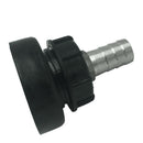 Plastic IBC TANK ADAPTER 3.2" Fine Thread Input x 1" Output Tank Connector