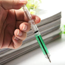 Creative Pen Injection Syringe Shape Ball Point Pen Nurse Doctor Gift Red New