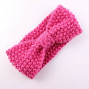 7pcs Baby Kid Winter Warm Headband Turban Wool Knitted Earmuffs Hairband A