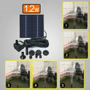 Solar Panel Water Source Fish Tank Pond Pump Pool Home Garden Watering Decor