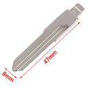 2pcs/lot Car Key Blade Uncut Replacement Car Key Blade Blank Without ChipBX