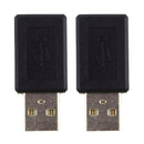 2Pcs USB 2.0 Type-A Male to Micro USB B 5 Pin Female Plug Adapter Converter