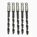 15* 3 4 5mm HSS HIGH SPEED STEEL TITANIUM COATED DRILL BIT 1/4'' Pro SET H4P6
