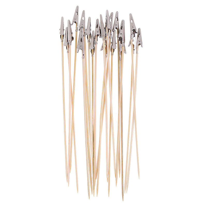 30x Metal Wire Alligator Clamp, Long-Tailed Alligator Iron Clip, Stand Photo