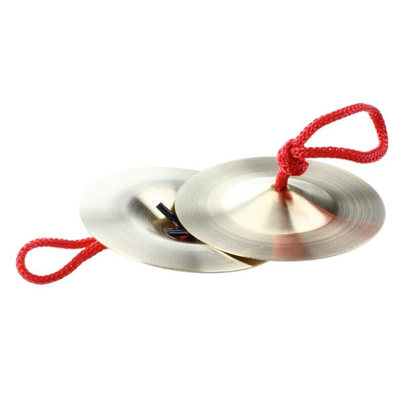 Pair Musical Instrument Durable Brass Cymbals Percussion