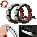 2Pcs Car Flexible 6 LED DRL Daytime Running Light Driving Daylight Fog Lamp 18cm
