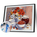 Vase Flower DIY Painting By Numbers Kit Canvas Oil Wall Art Home Decor Gift