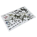 Chinese Style Calligraphy and Painting Bamboos Birds Wall Decals, Living Ro
