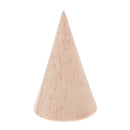 2pcs Wood Jewelry Display Stand Cone Ring Bracelet Rack Holder Storage Organizer