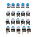 10PCS 7 x 7mm PCB Tact Tactile Push Button Switch Self Lock 6 Pin DIP OZ