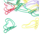 24 PCS Foot Shape Paper Clips Creative Interesting Bookmark Clip Memo Clip  O4D4
