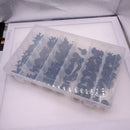 102pcs 6.3mm 8mm 9mm 10mm Nylon Bumper Push Fasteners Rivet Clips Expansion